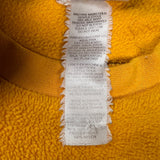 Vintage 90s Adidas Essential Fleece Mens XL Yellow 3 Stripe Spell Out Pullover Jacket