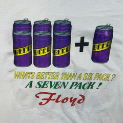 Vintage 90s Whats Better Than a 6 Pack Beer T Shirt Mens 2XL White USA Novelty Tee