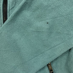 Vintage 90s The North Face Jacket Womens Small Green Full Zip USA Denali Fleece