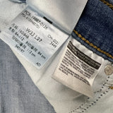 Levi's Boyfriend Jeans Womens 38x27 Blue Relaxed Fit Mid Rise Distressed Denim Pants