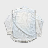 Vintage 90s Levi's Denim Shirt Mens Medium White Casual Western Button Up