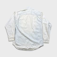 Vintage 90s Levi's Denim Shirt Mens Medium White Casual Western Button Up