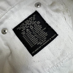 Vintage Polo Ralph Lauren Jeans Mens 36x32 White 625 Wide Flare Leg USA Denim Pants