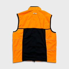 Vintage 90s Nike Vest Jacket Mens Medium Orange Sportswear Swoosh Full Zip 3M