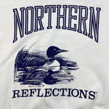 Vintage 90s Northern Reflections Animal Sweatshirt Mens Small White Geese Crewneck