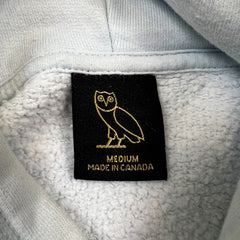 October's Very Own Hoodie Mens Medium Blue OVO Classic Owl Hooded Sweater