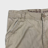 Vintage Y2K Ecko Unltd Pants Mens 30x30 Beige Relaxed Fit Wide Leg Baggy Cargo