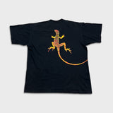 Vintage 90s Marlboro Lizard T Shirt Mens XL Black Unlimited USA Pocket Tee