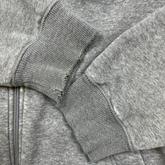 Vintage Y2K Nike Sportswear Hoodie Mens Large Gray Swoosh Full Zip Hooded Sweater