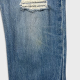 Levi's 501 Jeans Womens 30x32 Blue Original Fit Straight Distressed Medium Wash Denim Pants
