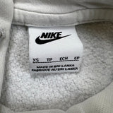 Nike Sportswear Hoodie Mens XS White Swoosh Pullover Hooded Sweater