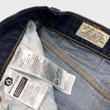 Levi's 502 Jeans Mens 32x28 Blue Regular Taper Fit Dark Wash Stretch Denim Pants