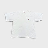 Vintage 90s Tommy Hilfiger T Shirt Mens Medium White Crest Short Sleeve Tee