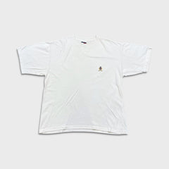 Vintage 90s Tommy Hilfiger T Shirt Mens Medium White Crest Short Sleeve Tee