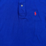 Vintage 90s Polo Ralph Lauren Shirt Womens Large Blue The Skinny Polo Preppy