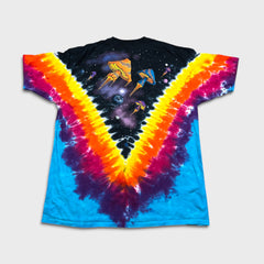 Liquid Blue Space Shroom T Shirt Mens 3XL Multicolor Tie Dye Graphic Tee