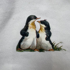 Vintage 90s Noah's Ark Sweatshirt Mens Small White Religion Graphic Pullover