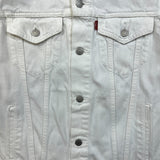 Levi's Type III Denim Jacket Mens Medium White Western Trucker