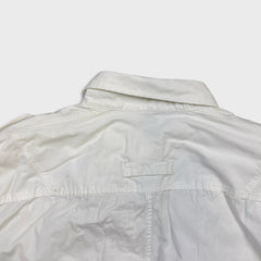 2010 Diesel KRAFT WIRED 10% Shirt Mens Small White Military Workwear Utility