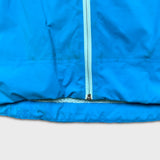 Patagonia Jacket Womens Medium Blue Spell Out Full Zip Outdoor Lined