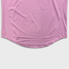 Lululemon High-Neck Running and Training T-Shirt Womens Size 4 Pink Athletic Tee