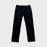 True Religion Geno Pants Mens 32x30 Black Relaxed Slim Stretch Dark Wash Denim