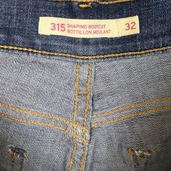 Levi's 315 Jeans Womens 32x29 Blue Shaping Bootcut Medium Wash Mid Rise Denim Pants