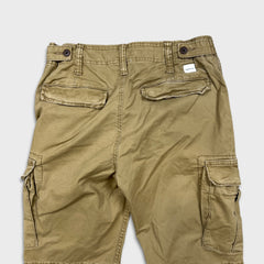 American Eagle Pants Mens 28x27 Beige Flex Slim Faded Taper Leg Trousers Cargo