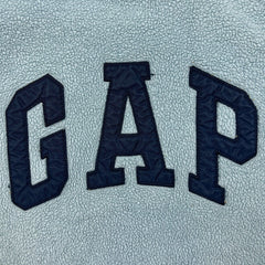Vintage 90s Gap Fleece Mens XL Blue Spell Out Outdoor Pullover Jacket