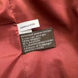 Vintage Y2K Danier Leather Jacket Womens Small Red Zip Front Wing Collar Coat