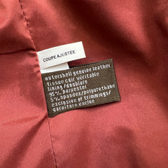 Vintage Y2K Danier Leather Jacket Womens Small Red Zip Front Wing Collar Coat