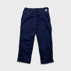 Carhartt Pants Mens 36x28 Blue Flame Resistant FR Relaxed Straight Workwear Twill