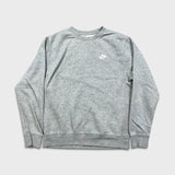 Nike Sportswear Sweatshirt Mens Large Gray Swoosh Pullover Crewneck