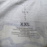 Travis Scott Cactus Jack + Kaws For Fragment T Shirt Mens 2XL White AOP Tee