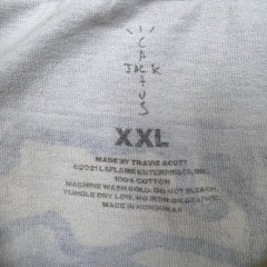 Travis Scott Cactus Jack + Kaws For Fragment T Shirt Mens 2XL White AOP Tee