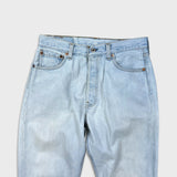 Vintage 90s Levis 501 Jeans Womens 29x31 Original Straight Light Wash Distressed Denim Pants