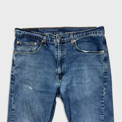 Levi's 505 Jeans Mens 34x30 Blue Regular Fit Straight Leg Medium Wash Denim Pants
