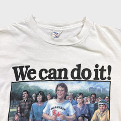 Vintage 90s The Terry Fox Run T Shirt Mens XL White We Can Do It Marathon Tee