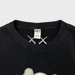 FW23 KAWS x Uniqlo Companion Sweatshirt Mens Large Black Pullover