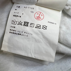 Comme des Garcons Play T Shirt Mens Small White CDG Play Purple Heart Tee