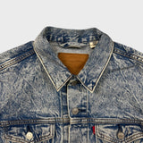Levi's Type III Denim Jacket Mens Large Blue Acid Wash Western Trucker