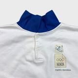 Vintage 90s Xerox Winter Olympics Sweatshirt Mens XL White Button Up Pullover Crewneck