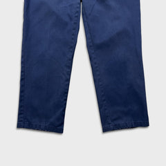 Dickies Pants Mens 34x29 Blue Regular Straight Faded Workwear Chino Trouser