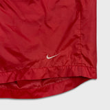 Vintage 90s Nike Sportswear Shorts Mens Large Red Swoosh Lined Pocketed Athletic Swim Trunks