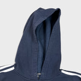 Adidas Hoodie Mens Large Blue Essentials Spell Out Hooded Sweater