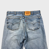 Vintage 90s Levi's 550 Jeans Men 36x27 Blue Relaxed Fit Tapered Leg Faded Denim Pants