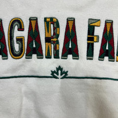 Vintage 90s Niagara Falls Sweatshirt Mens Large White Canada Pullover Crewneck