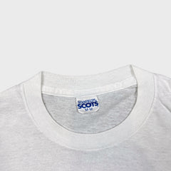Vintage 80s Stanfield Scots Blank T Shirt Mens Small White Single Stitch Tee