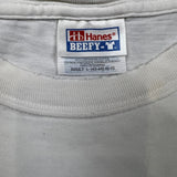 Vintage Y2K Antenna Software Tech T Shirt Mens Large White Distressed Promo Tee