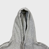 Adidas Originals Hoodie Mens Small Gray Trefoil Spell Out Hooded Sweater